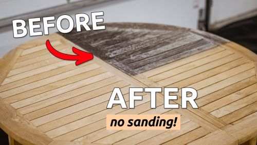 DiTEC - How to Clean and Restore Teak Furniture or Deck WITHOUT Sanding or Staining Video