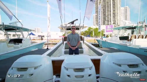 Valhalla V-37 Walk-through with Jefferson Beach Yacht Sales Video