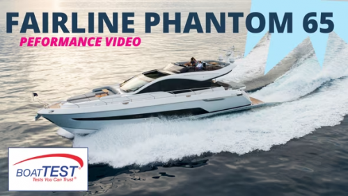  Fairline Phantom 65 (2023) - Performance Video by BoatTEST Video