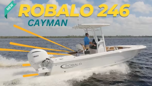 Robalo 246 Cayman (2023) New Test & Features Video Video