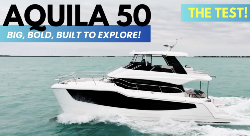Aquila 50 Yacht Power Catamaran Video