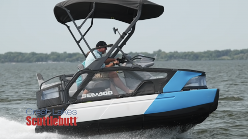 ALL NEW Sea-Doo Pontoon Boat! Video